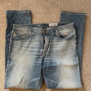 Ag Adriano Goldschmied Men's Light Blue Relaxed Jeans